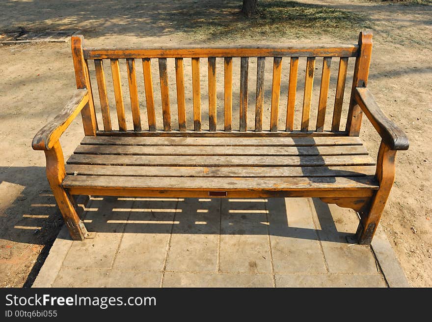 Wood Bench