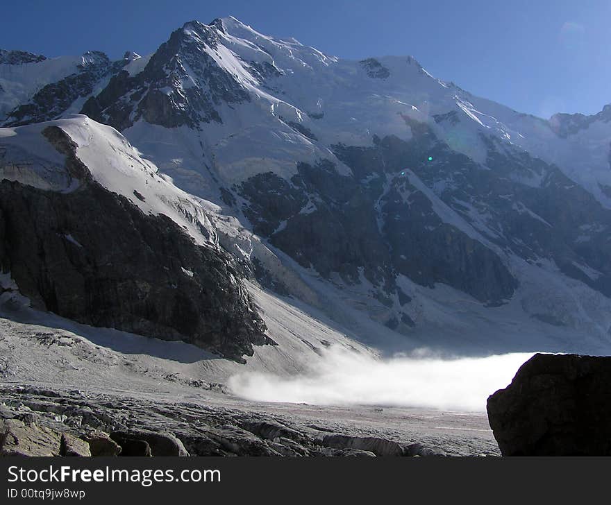 Mountains. Caucasus. Kabardino-Balkariya. Bezengi.