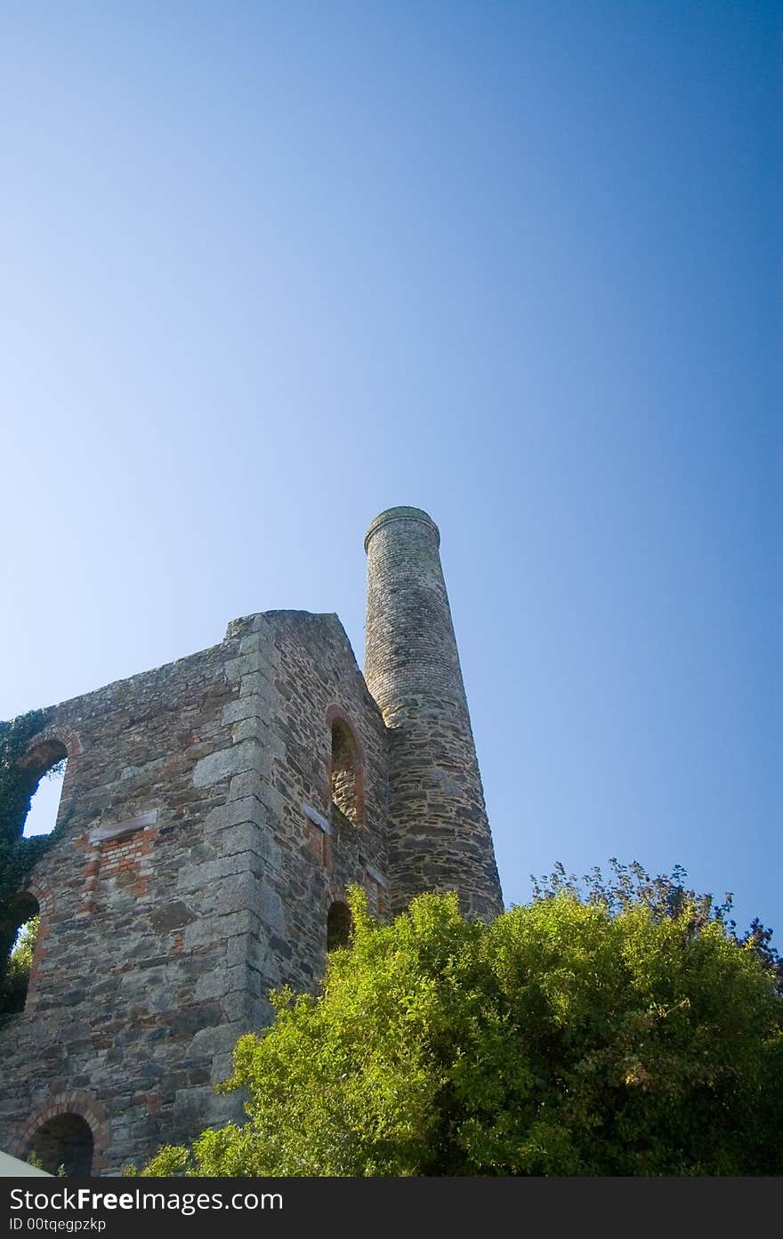 Engine house in the summer