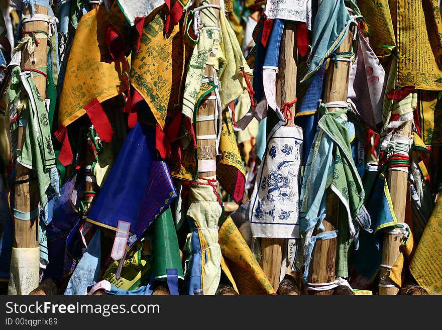 Group of buddhist prayers