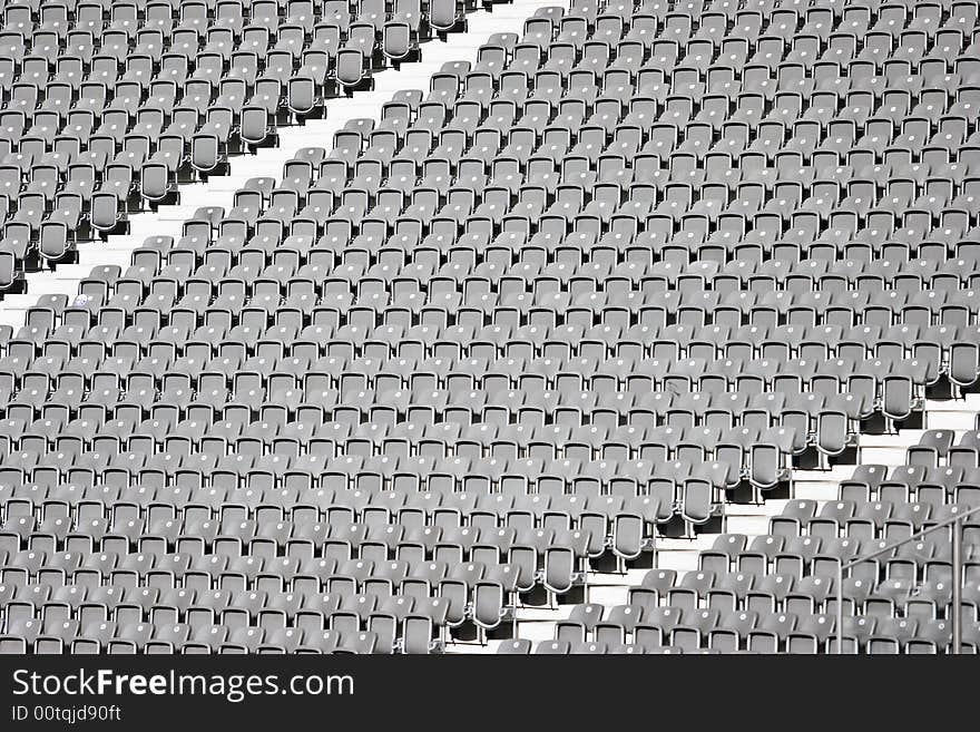 Terraces in a stadium