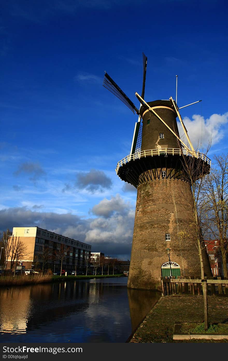 Windmill in spring