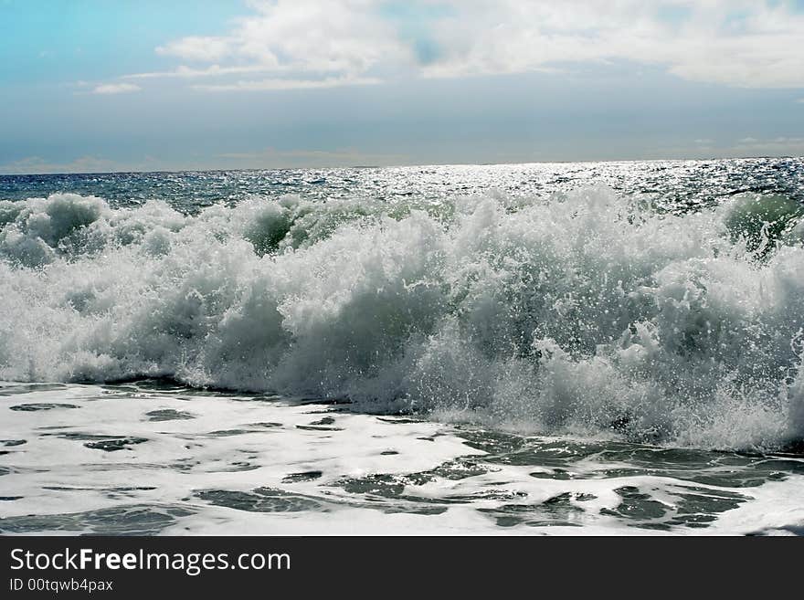 Stormy water of Atlantic ocean. Stormy water of Atlantic ocean