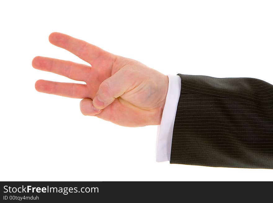 Male hand gesture