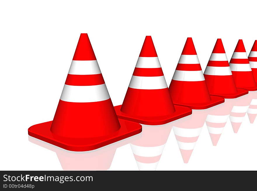 3d traffic cone