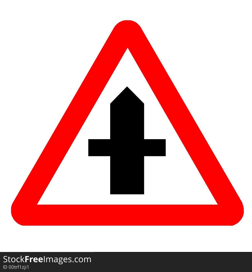 Traffic Sign - Warning Street Crossing Ahead