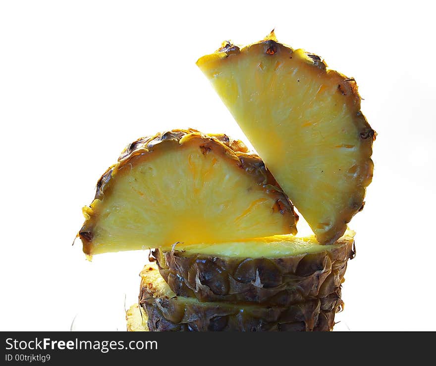 Pineapple   cut on a part