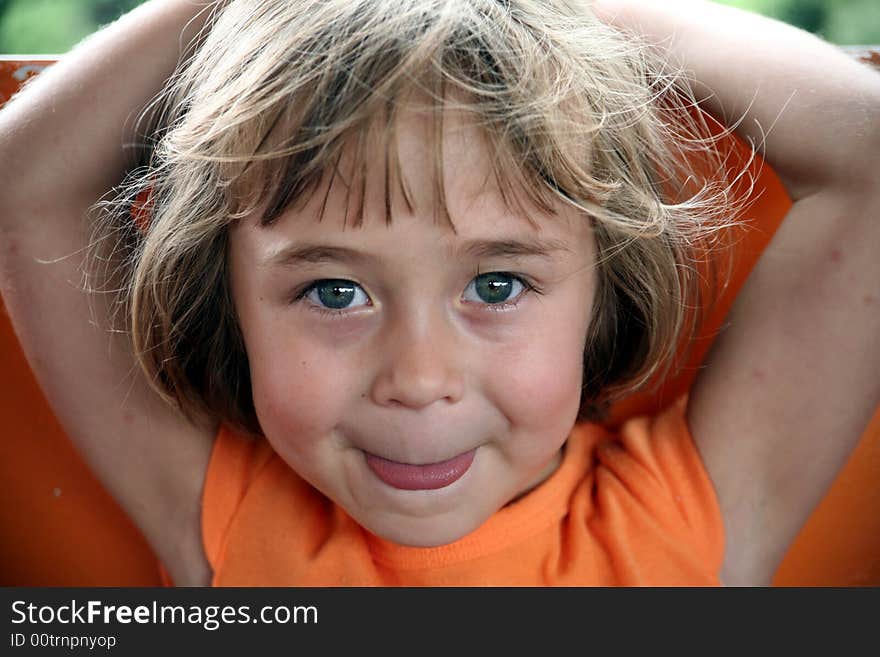 Cute Girl sticking tongue out