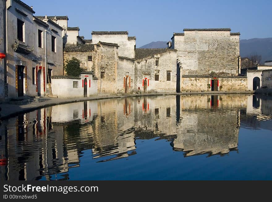 The Chinese village of Hongcun, a world heritage site