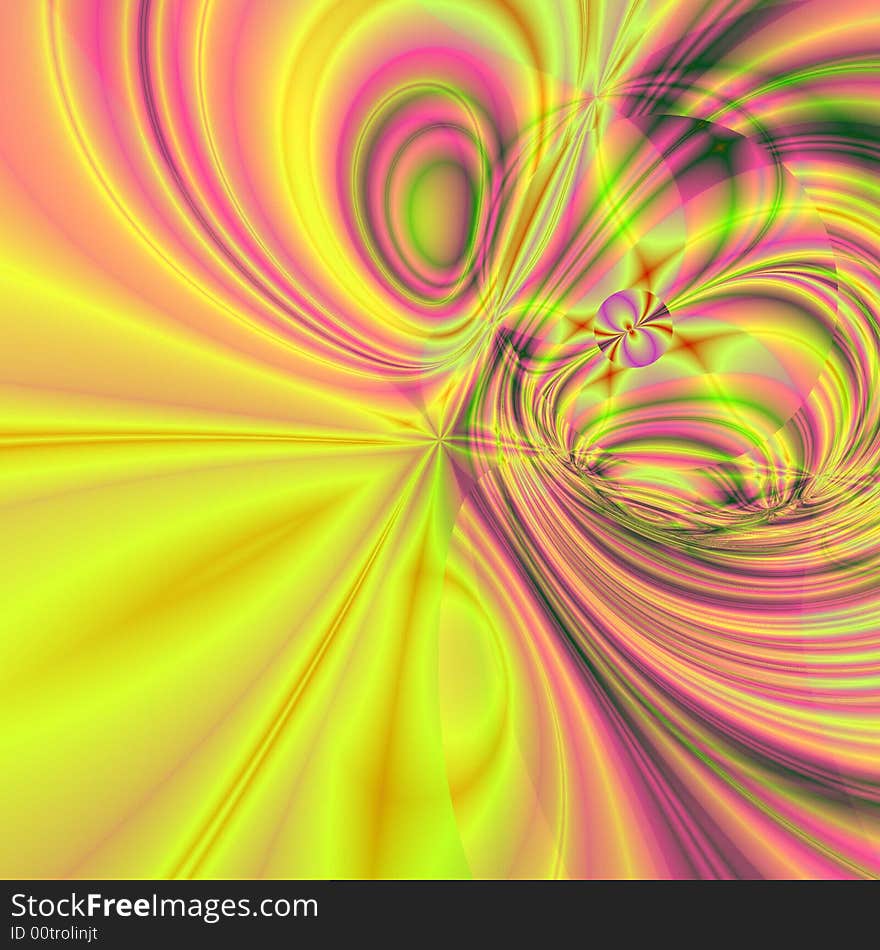 Abstract background in yellow and pink colors