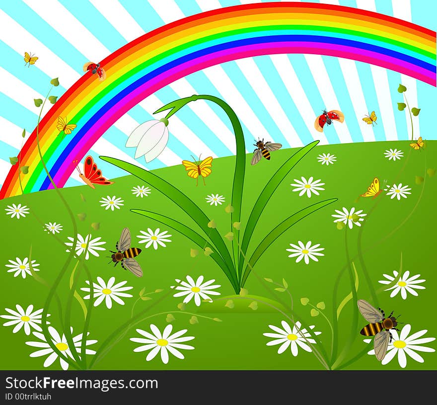 Floral  background  vector design illustration