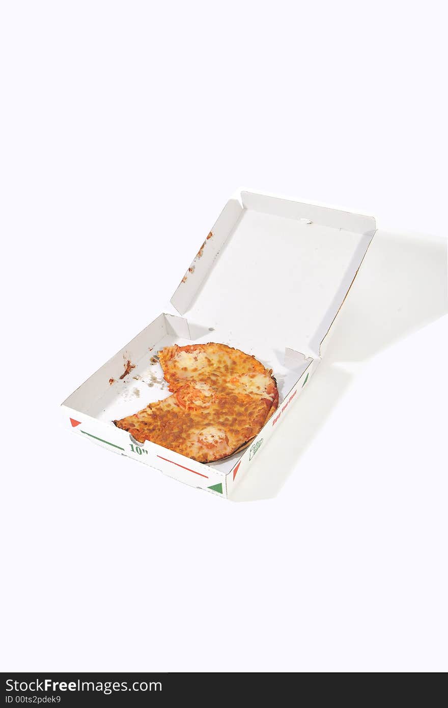 Cheese & Tomato Pizza In a pizza box