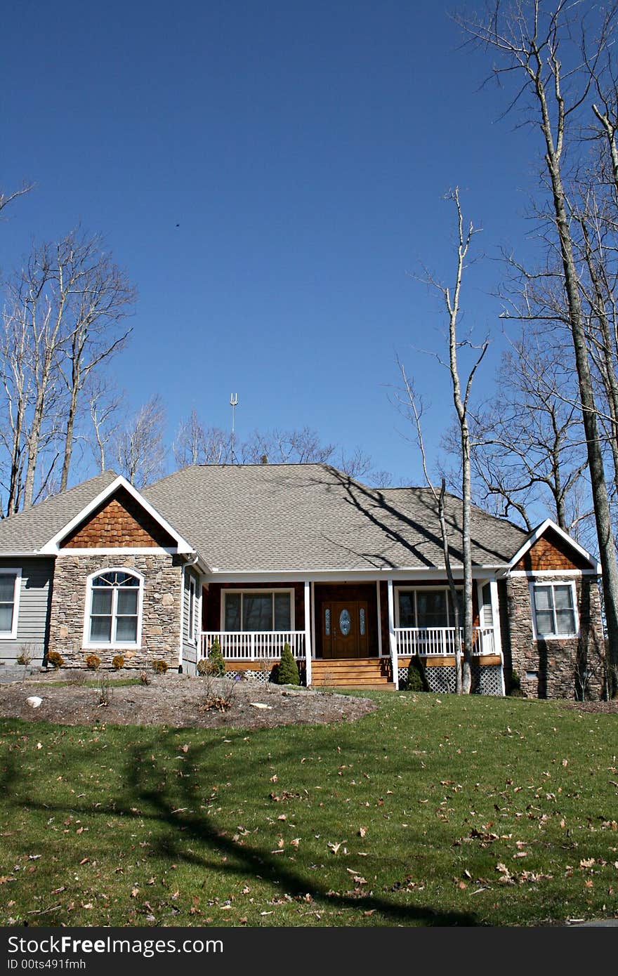 A new modern American home. A new modern American home.