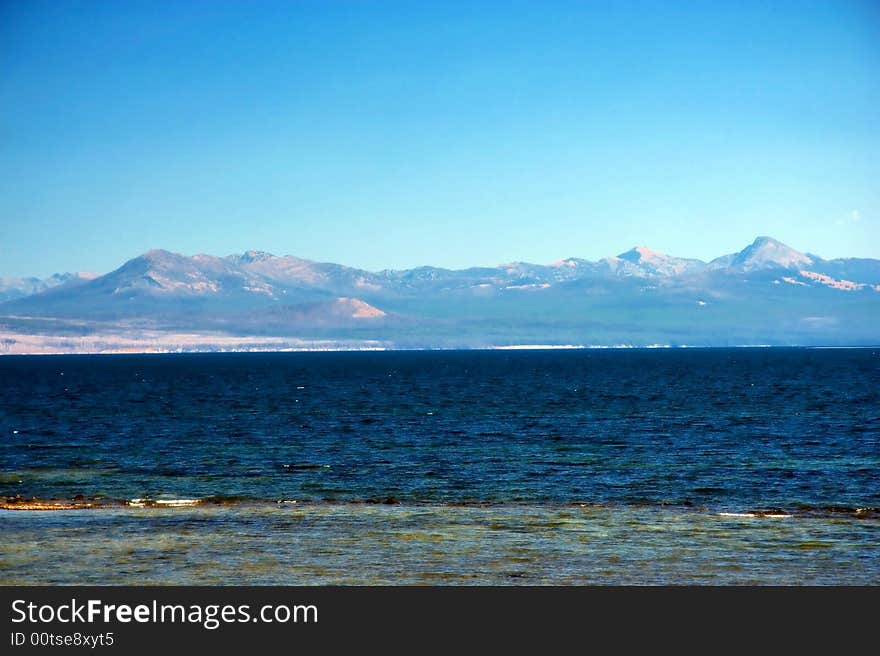 Lake Yellowstone which is located in the park.