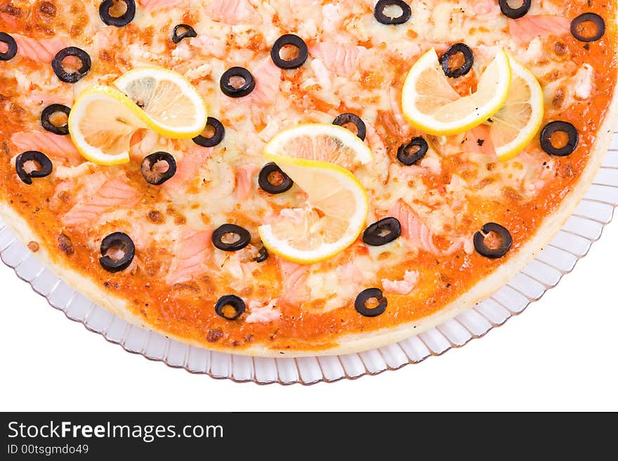 Photo of a part of Shrimp Pizza