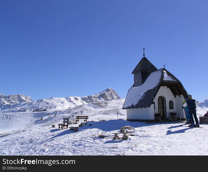 Church in the dolomites