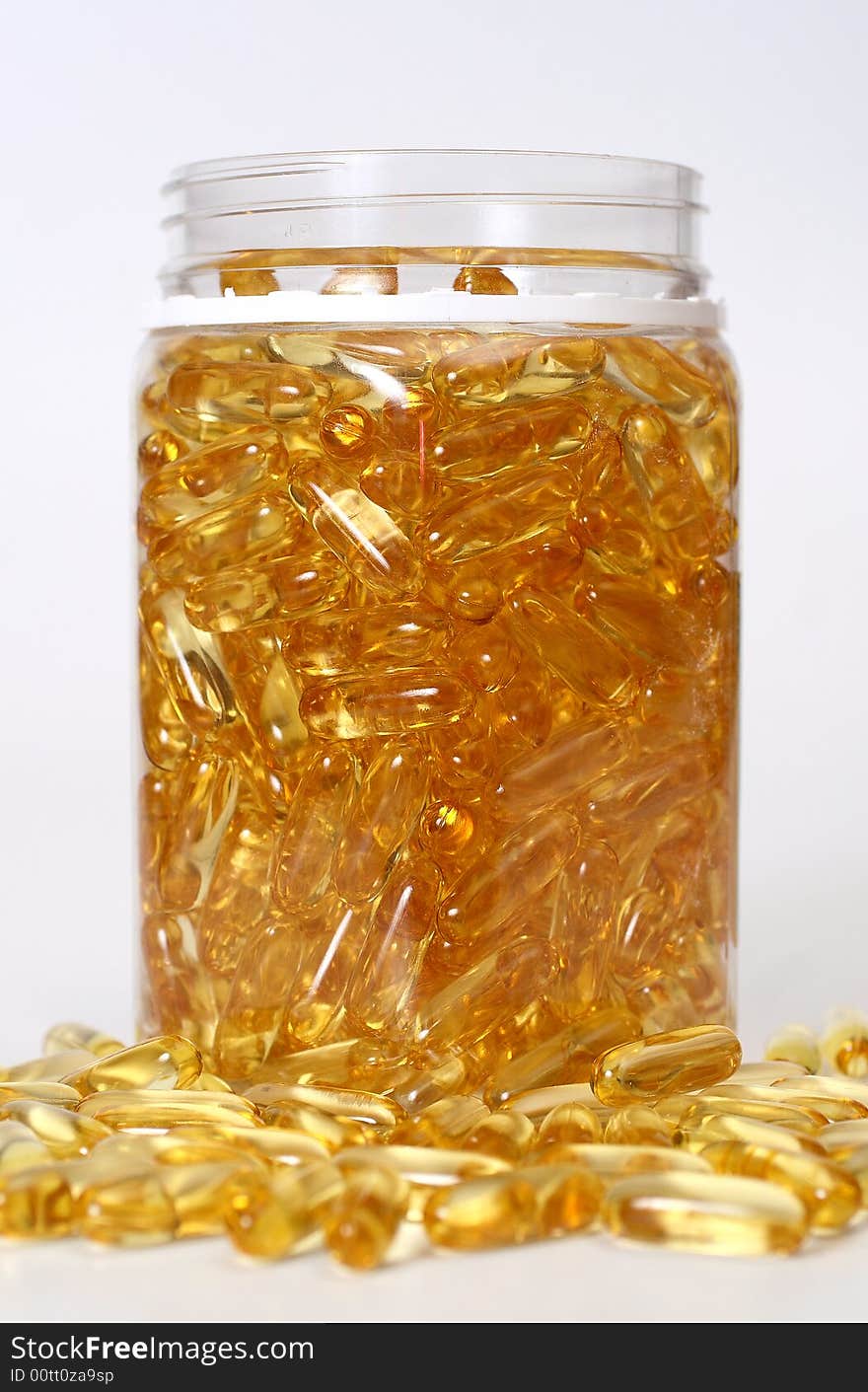 Glass pot without cover with gold boluses