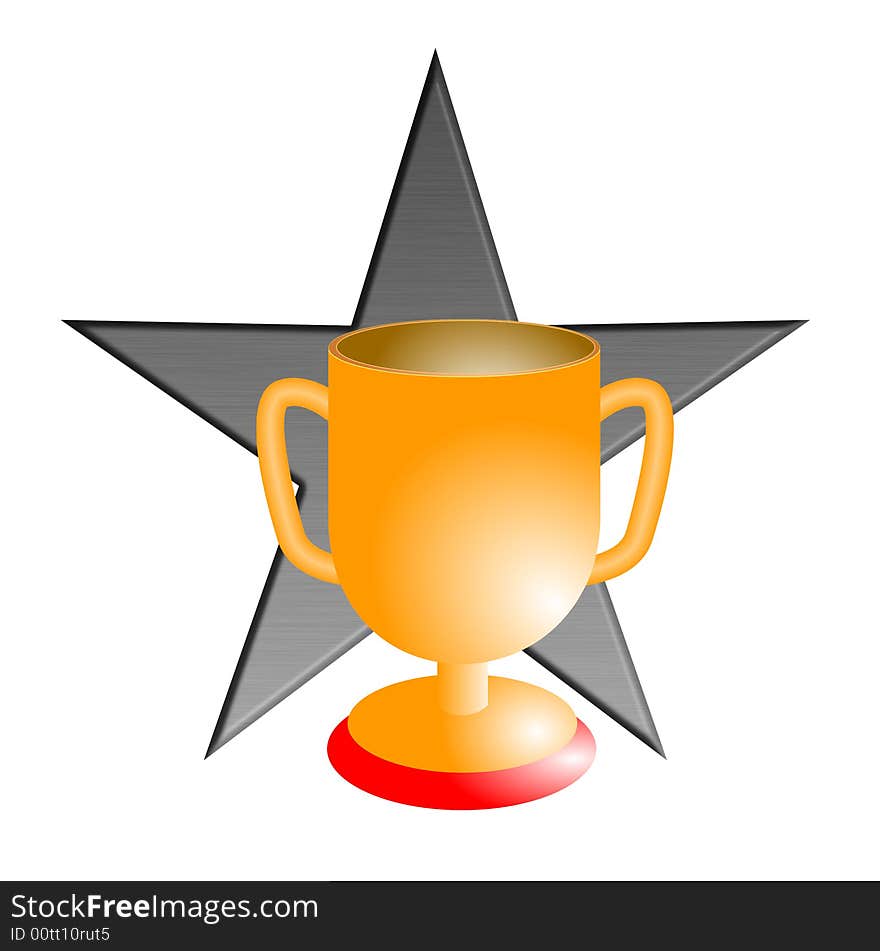 Champion s cup with star