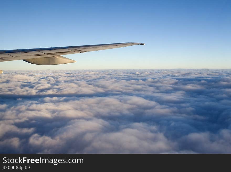 Clouds - view from the plane. Clouds - view from the plane