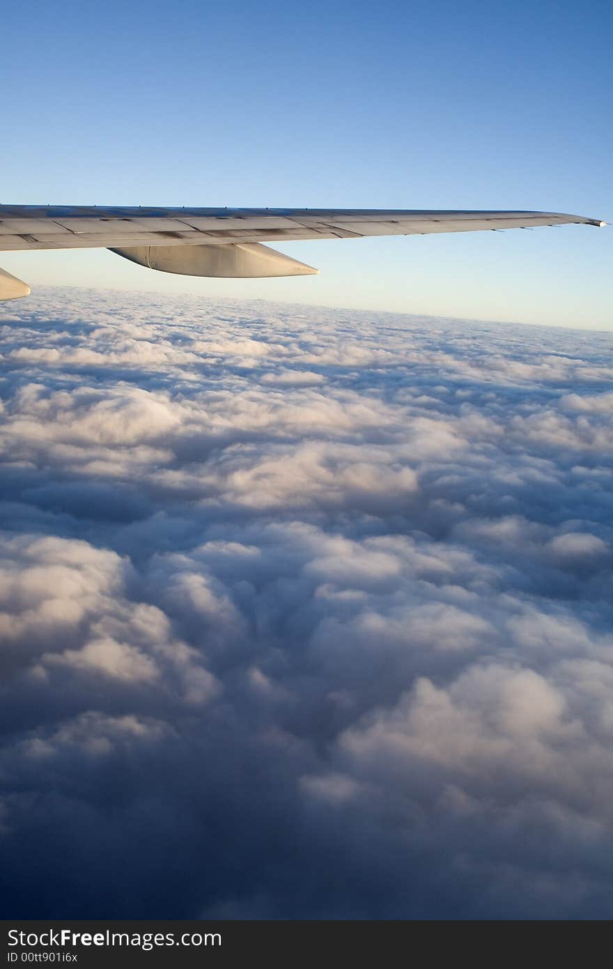 Clouds - view from the plane. Clouds - view from the plane