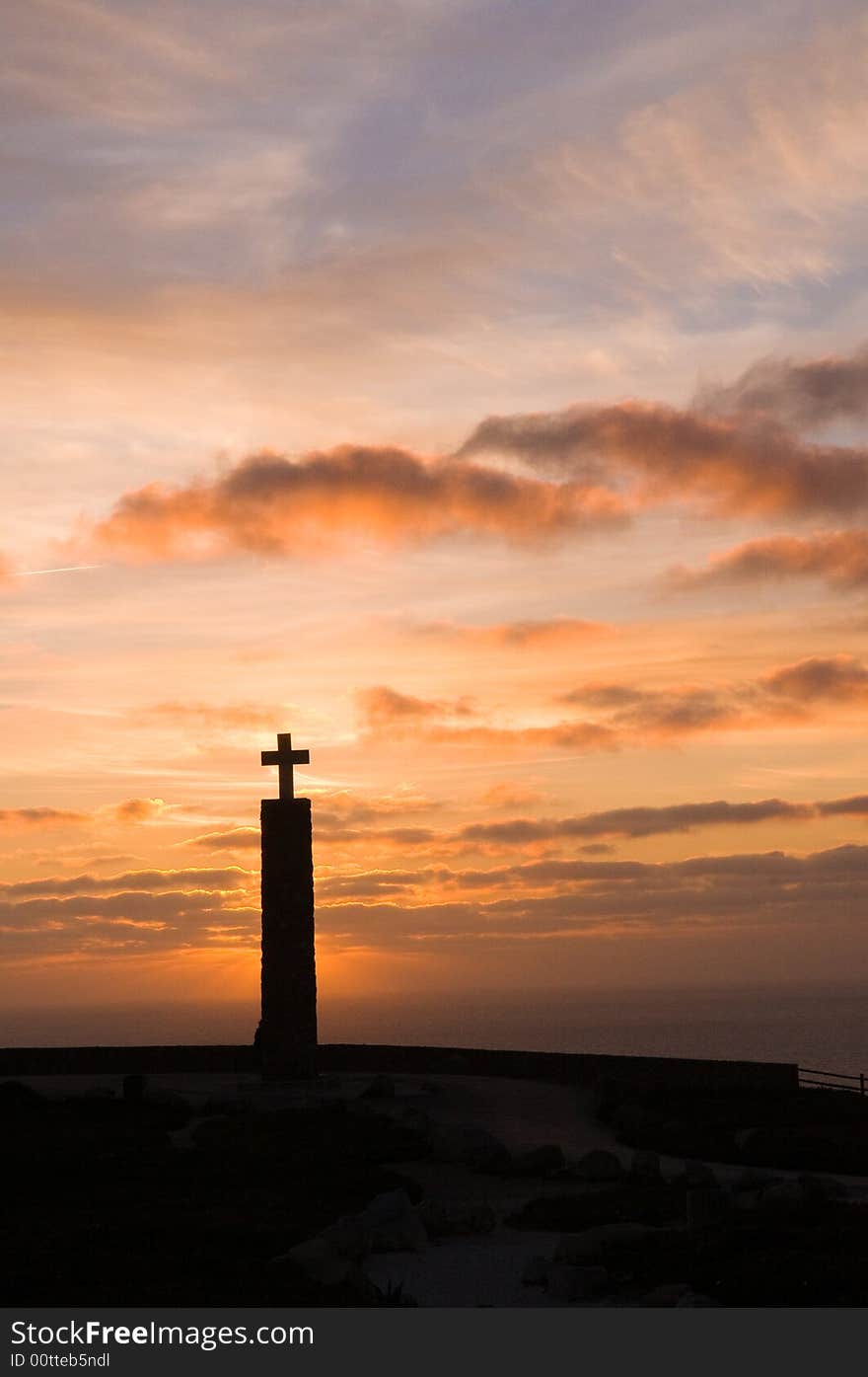 Cross, in cape of Roca