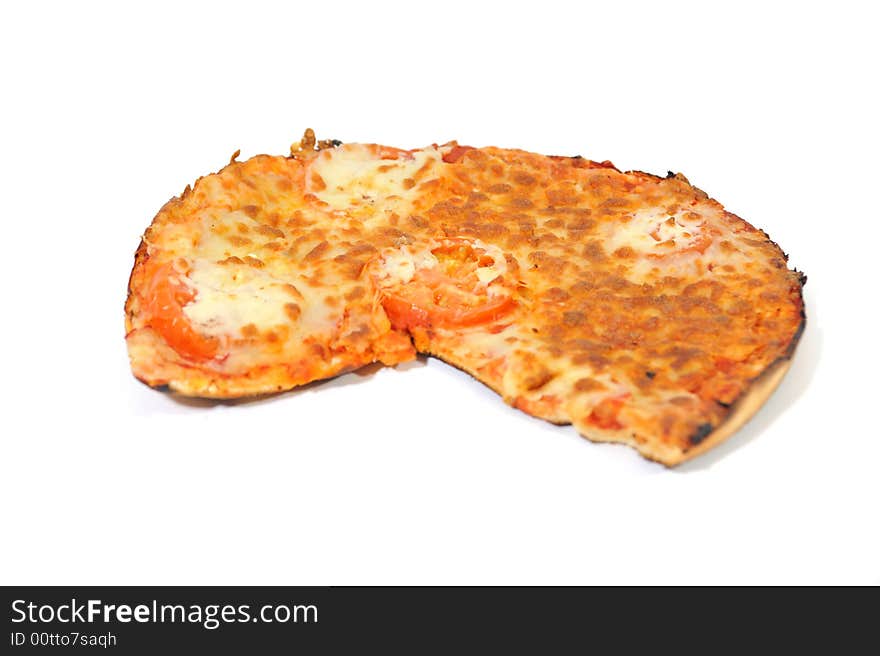 Eaten Cheese and Tomato pizza. Eaten Cheese and Tomato pizza