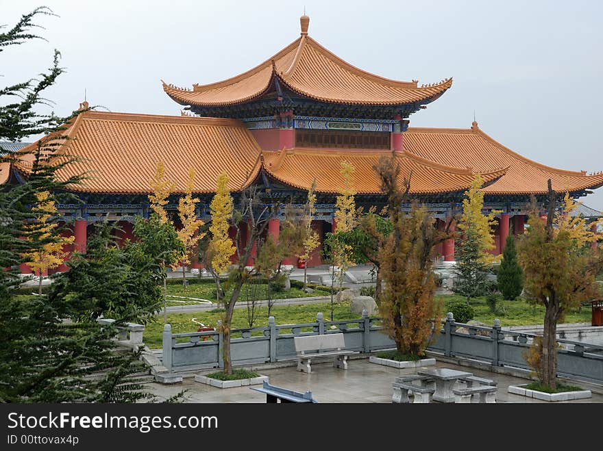 The temple of Chinese Buddhism。