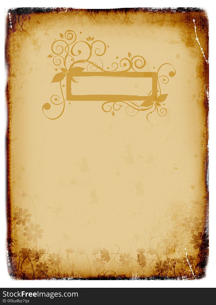 Grunge background, old paper, pattern, illustration