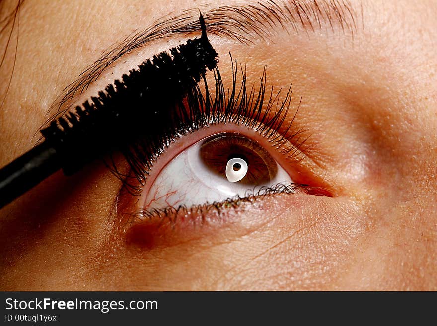 Very sharp and detail macro of eye