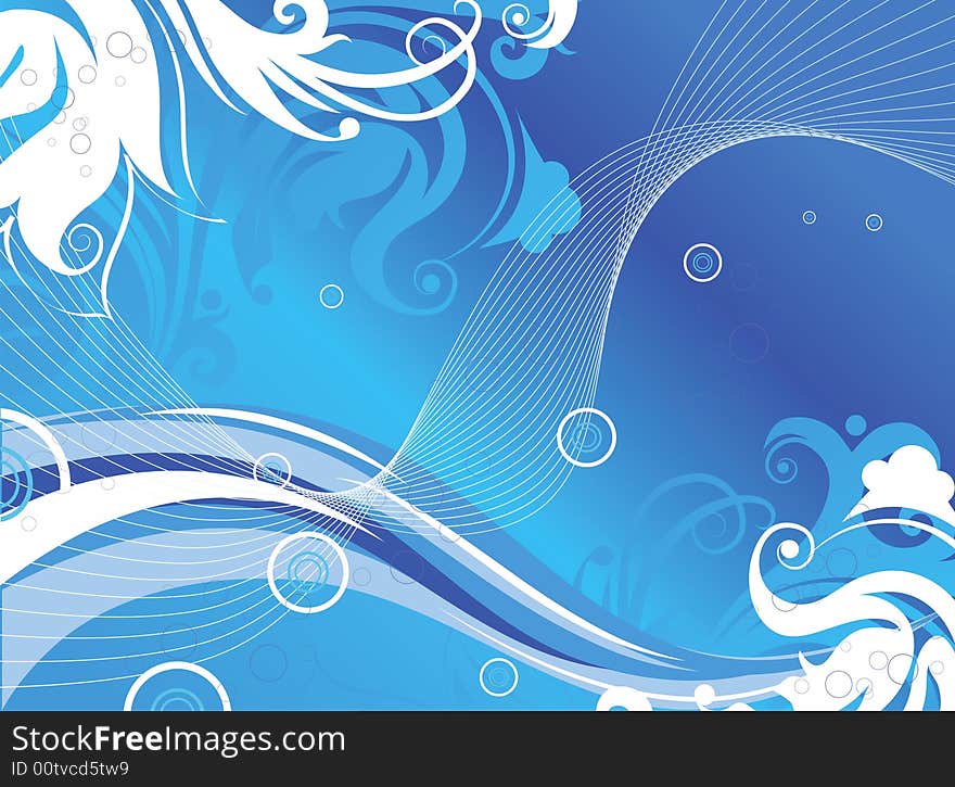 Abstract background. A vector format is added. Suits well for a postcard or background