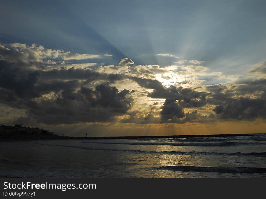 A sundown in Tel Aviv