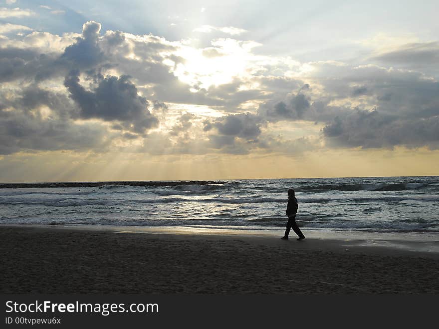 A sundown in Tel Aviv