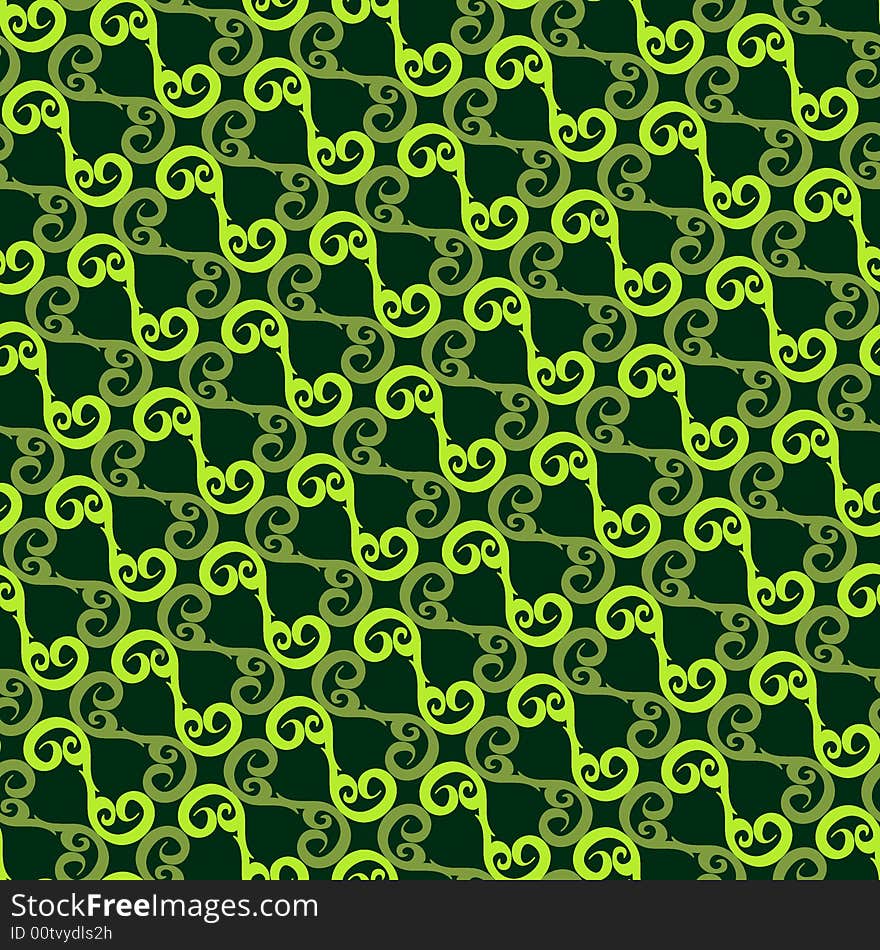 Seamless green pattern