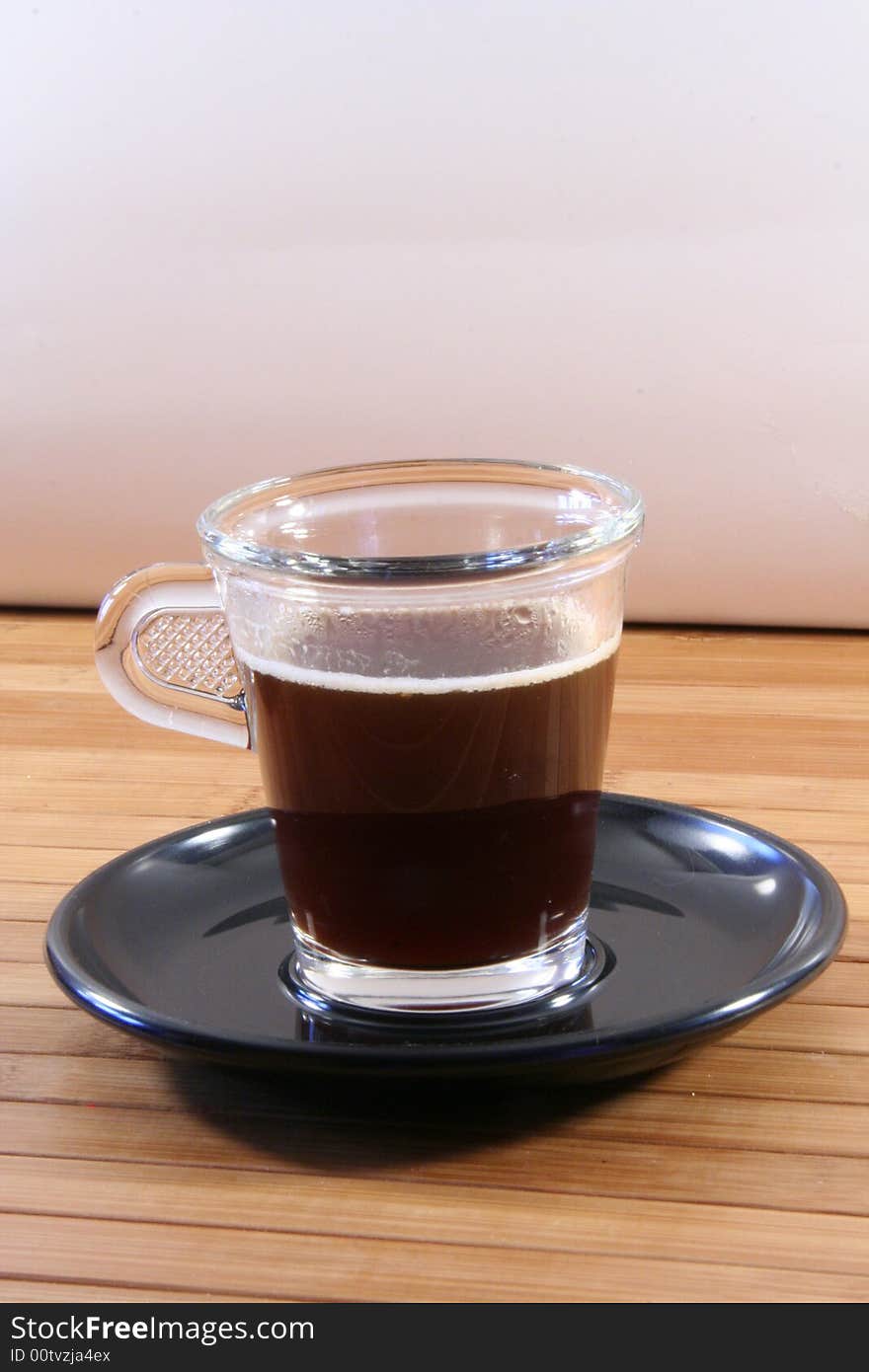 An italian coffe isolated on a background. An italian coffe isolated on a background