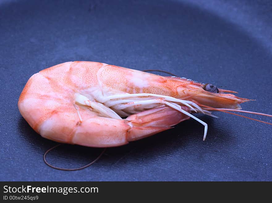 Shrimp on a pan