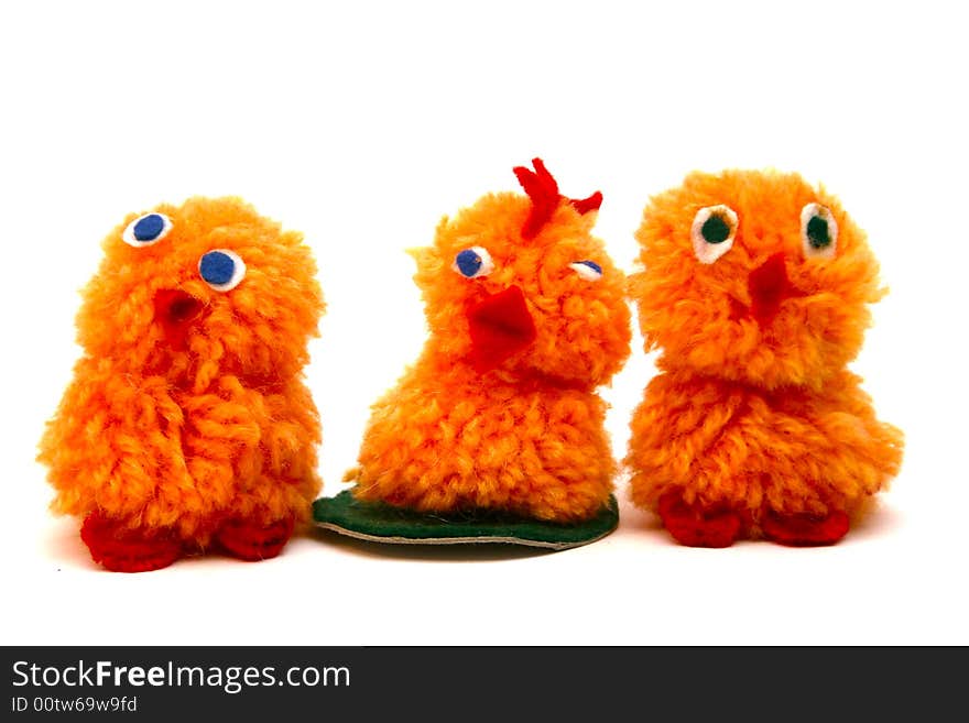 Three Chicken Figures