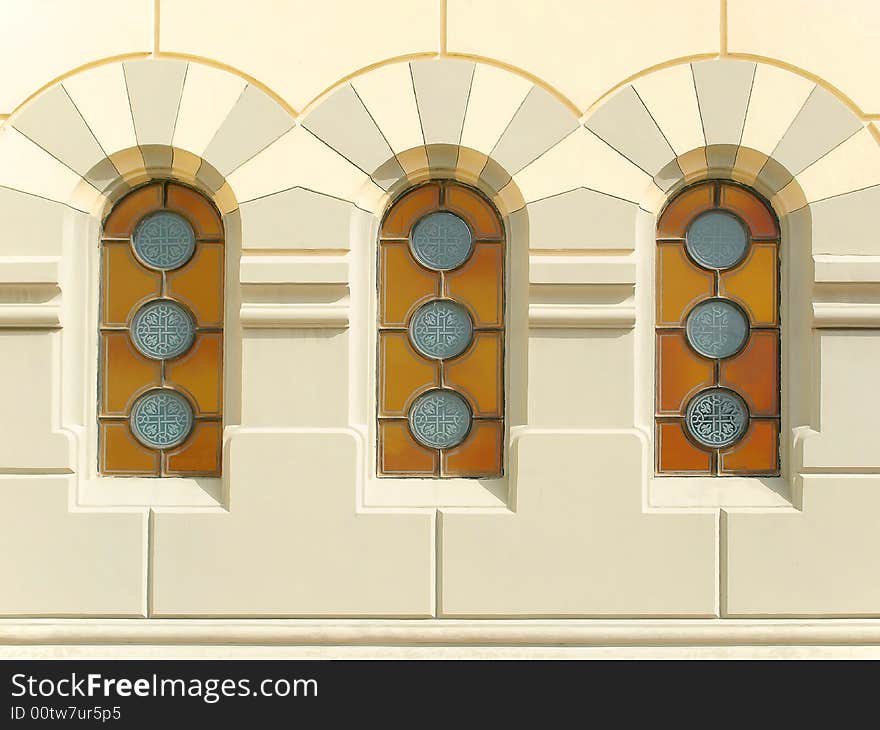 Three Stained Windows of the Little Temple