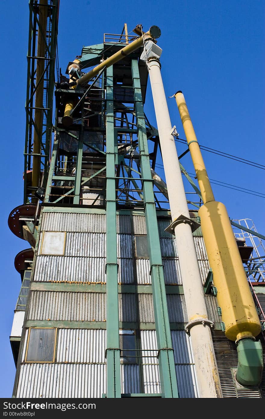 Silo in a harbour