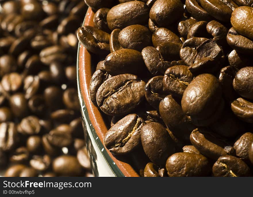 Coffee beans background