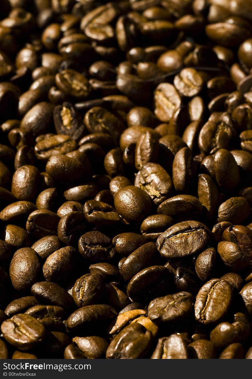 Coffee beans background