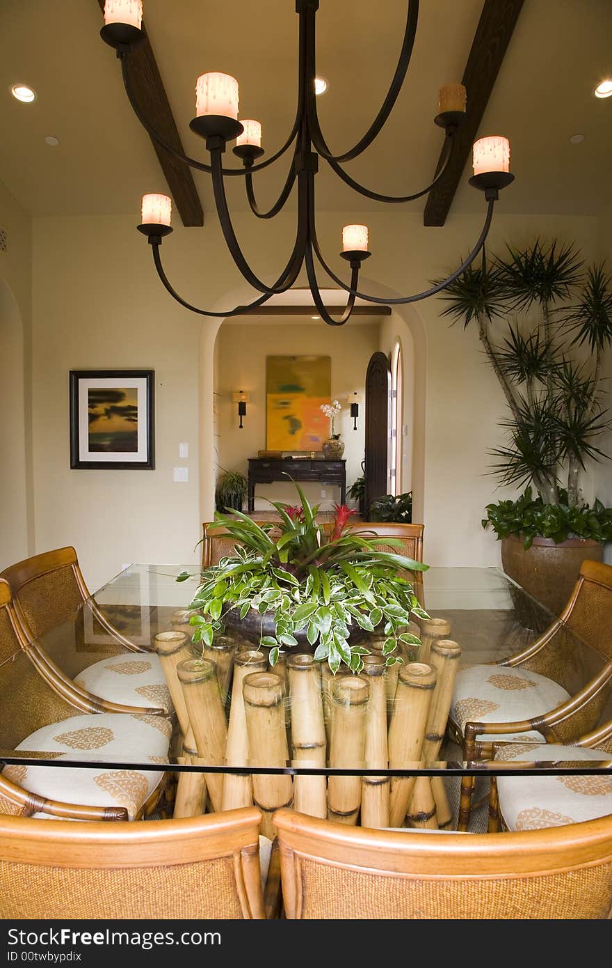 Luxury home dining room.