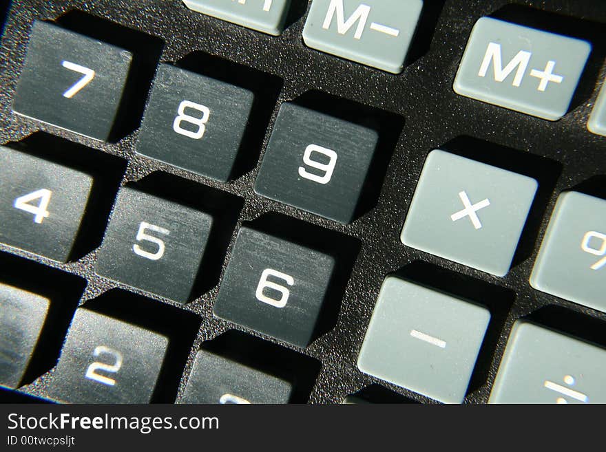 Abstract keypad with deep shadows and texture