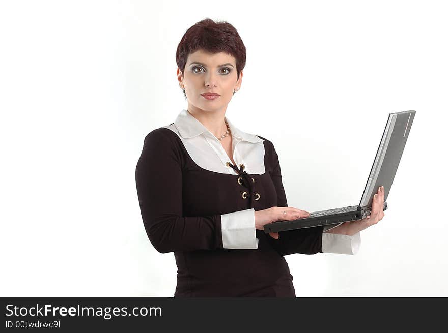 Buisness women with laptop