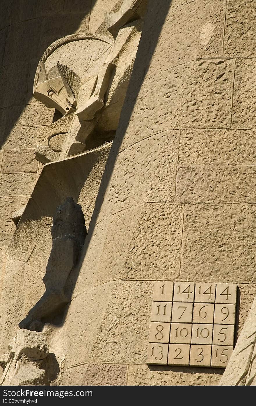 Details of Sagrada Familia in Barcelona