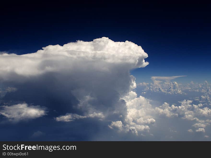 Clouds - view from the plane. Clouds - view from the plane