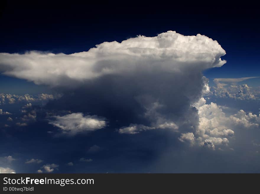 Clouds - view from the plane. Clouds - view from the plane