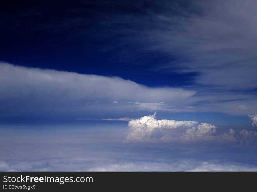 Clouds - view from the plane. Clouds - view from the plane