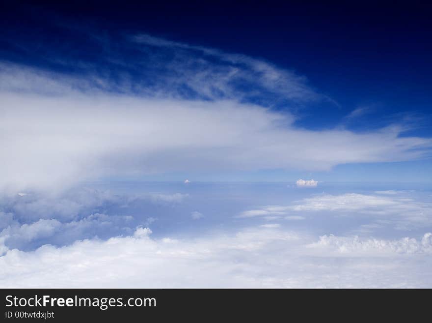 Clouds - view from the plane. Clouds - view from the plane