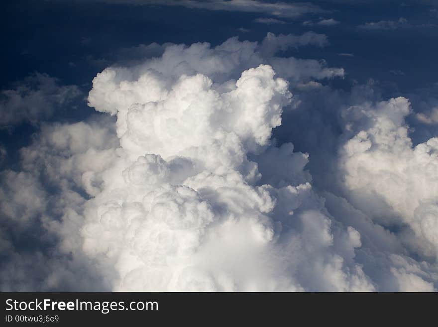 Clouds - view from the plane. Clouds - view from the plane