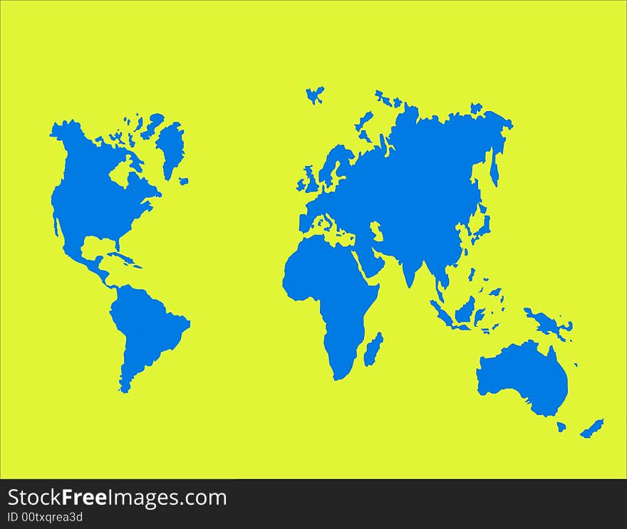 This is the  illustration of world map